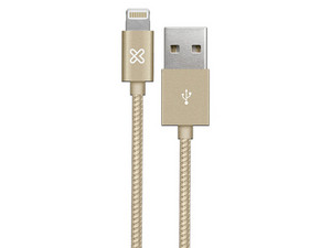 Cable Lightning Klip Xtreme KAC-010GD, USB Tipo A a Lightning, 1m, Color Dorado.