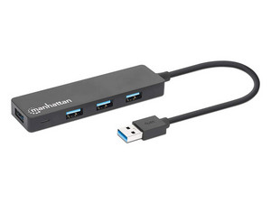Hub USB Manhattan 164900 de 4 Puertos.