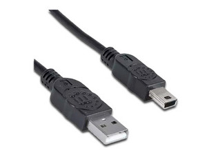 Cable Manhattan USB tipo A macho a USB Mini tipo B de 5 pines, 1.8m.