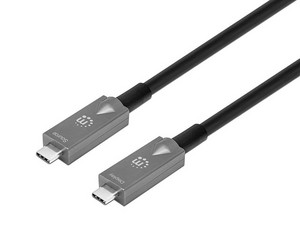Cable USB Manhattan 356442, USB 3.2 Gen 2, 7.5 m, USB-C, color negro.
