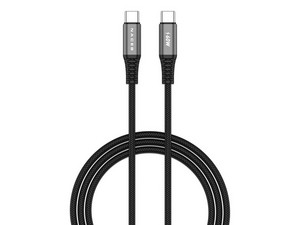 Cable USB-C NACEB Longitud 1.0 m Usb C (Macho) a Usb C (Macho), Aluminio, 60W, Cable Trenzado