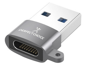 Adaptador Perfect Choice PC-101253 de USB-A a USB-C.