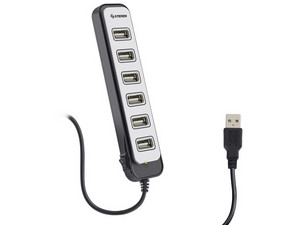 Hub USB 2.0 Steren de 7 Puertos.