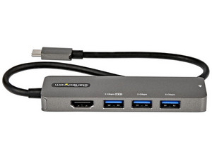 Hub USB 3.0 de 4 Puertos - Hub USB Tipo-A con 1 Puerto USB-C y 3 Puertos  USB-A - Alimentación por Bus USB - Hub Adaptador USB 3.2 Gen 1 (5Gbps) 