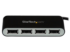 StarTech.com Concentrador Ladrón USB 2.0 de 4 Puertos con Cable Integrado