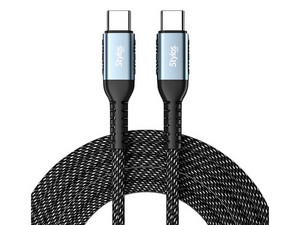 Cable USB Tipo C STYLOS STACC01B de 2m, Soporta carga rápida de 1000W. Color Negro.