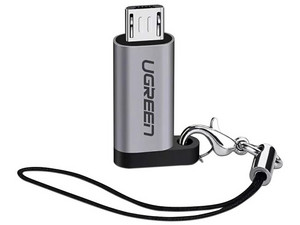 Adaptador USB-C 3.1 A Micro USB, Carga Rápida, FPC/QC2.0, Sincronización De Datos, 480Mbps, Cordón Incluido, Caja De Aluminio, Múltiples Protecciones.