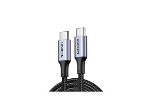 Cable USB-C a USB-C UGREEN 90120, 100W, PD3.0, QC4.0 de 3m. Nylon Trenzado.