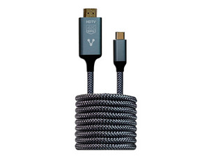 Cable de Video Vorago CAB-310, USB C a DMI (M-M), 1.8m, Color Negro.