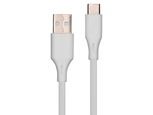 Cable de Carga Vorago de USB-C a USB A de 1 Metro, Color Blanco