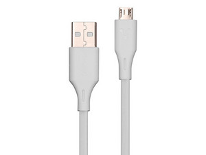 Cable USB Vorago CAB-M01W, USB a Micro USB (M-M) de 1m. Color Blanco.