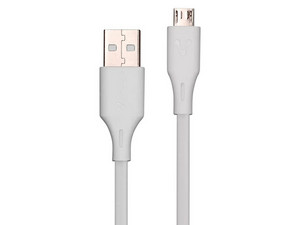 Cable Micro USB Vorago de 1m. Color Blanco