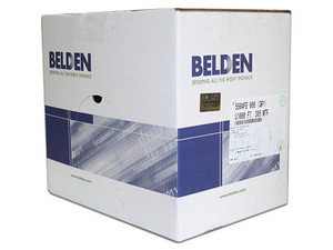 Bobina de cable de audio Belden 5504FE,  22AWG, 305m, Color Gris.