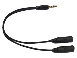 Adaptador De Audio Genérico, Divisor 3.5mm 3-Pin Macho A 2 x 3.5mm 3 ...