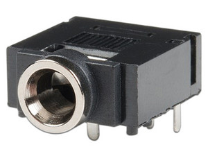 Conector Jack Panduit 161-3501 para Fono 3.5 mm, PCB Estéreo, Color Negro.