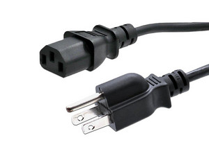 Cable de Corriente, Batauro, NEMA 5-15 Power a C13 Power, Calibre 16 AWG, 3 Metros, Color Negro.