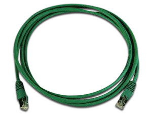 Cable de red 3M, UTP de parcheo, Cat6a, 2m, Color Verde.