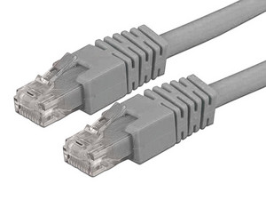 Cable de red, Cat6, UTP, RJ-45 (M-M), 2m. Color Gris.