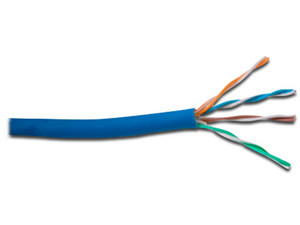 Bobina de Cable Belden Cat5e (UTP) para Redes y CCTV, 305m. Color Azul.
