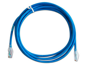 Cable de Red Ethernet BELDEN CAT6a Delgado, 60 cm, 28AWG, Color Azul.