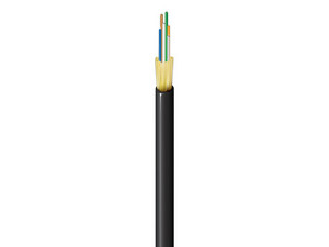 Fibra Óptica Interior/Exterior Belden FD4D006R9, 6 Hilos Multimodo OM4 de 500m. Color Negro.