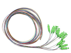 Pigtail de Fibra Belden, Monomodo, Bufer 900, 12 Fibras, 2m.