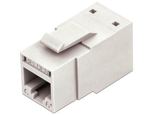 Conector Jack modular Belden RJ-45 Cat6 T568 A/B RV6MJKUEW-S1. Color Blanco.