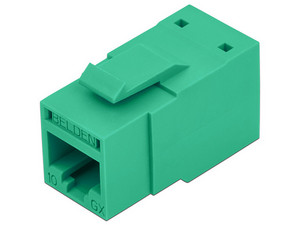 Módulo Jack RevConnect BELDEN Cat6+. Color Verde.