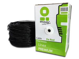 Bobina de cable Brobotix 176122, Cat6 de 100m.