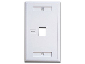 Tapa de pared Brobotix 251701 para puerto Keystone Jack estándar.