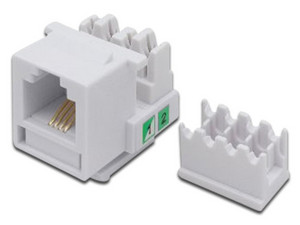 Conector Jack BRobotix RJ-11 Cat3. Color Blanco.