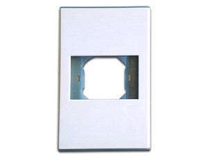 Tapa de pared Brobotix 938276 para Nodo de Red. Color Blanco.