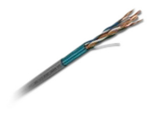 Bobina de cable de red Condunet Cat6a de 305m. 4 pares 23 AWG Color Gris.