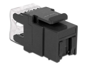 Jack Keystone Condunet para RJ45 (H), Cat5e. Color Negro.

