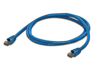 Cable de red UTP de parcheo, Cat5e, RJ-45 (M-M), 1m. Color Azul.