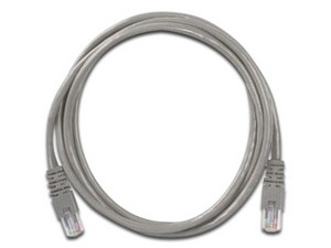 Cable de Red Condunet RJ45, Cat5e, 2m. Color gris.