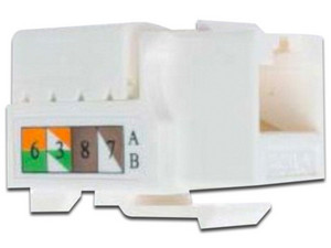 Jack Conector Condumex RJ45 (M) 8699125ARJ Cat5e. Color Blanco
