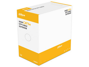 Bobina de Cable Dahua PFM920-5EU, UTP Cat5e, Uso exterior, 305m. Color Negro.