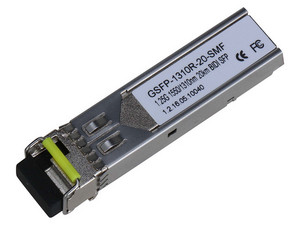 Módulo Transceptor SFP LC Gigabit de Fibra Óptica Dahua GSFP-1310R-20-SMF, Doble fibra monomodo, 1550 nm.