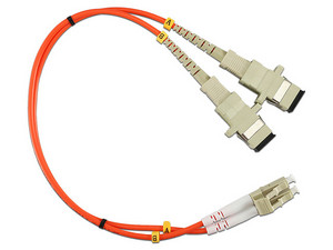 Convertidor de Fibra Óptica DuplexDC SC a LC Multimodo Enson CONV FIBRA SC-LC. Color Gris y Naranja.