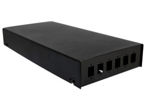 Caja de Distribución de Fibra Óptica Enson ENS-FOWALLBOX Montaje en Pared. Color Negro.
