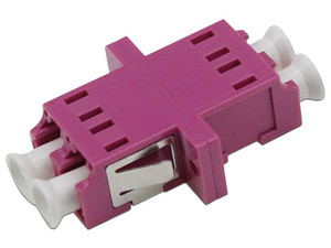 Conector Modular de Fibra Óptica Enson ENS-LCUPC-OM4, Conector LC Duplex UPC, Color Rosa.