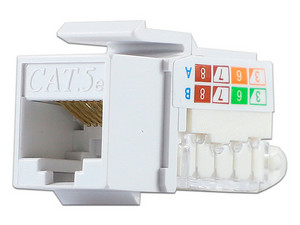 Conector Jack Modular Enson EPRO-TLJACK5E-WH, RJ-45 Cat5e. Color Blanco.