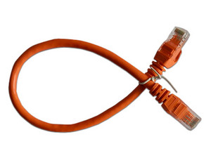 Cable de Red Enson, Cat6, UTP RJ-45 (M-M) de Cobre, Color Naranja.