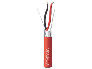 Bobina de Cable de Cobre Honeywell Resideo con 152 m, FPLR, Color Rojo, 2 x 18 AWG, Blindado.