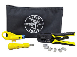 Kit de Instalación KLEIN TOOLS VDV026212 de cable UTP con Estuche (Desforrador, Ponchadora, Ponchadora 110).