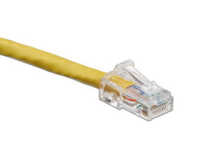 Cordón de Parcheo Leviton Cat6 UTP F-6D460-05Y, 5 Pies, Color Amarillo, Tipo Slimline