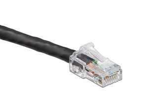 Patch Cord Tipo Slimline Leviton, Categoría 6 UTP, 2.13 Metros, Color Negro.