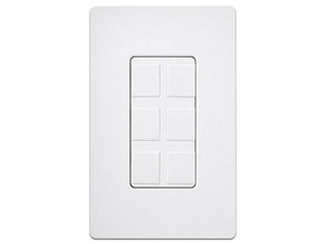 Caja de Pared para Contactos Varios Lutron CA-6PF-WH con 6 Mini Espacios, Color Blanco.