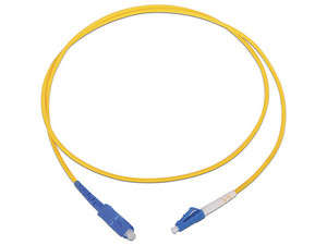 Jumper de Fibra Óptica LinkedPro LP-FO-6013B, Monomodo, LC/SC Simplex, 1m. Color Amarillo.